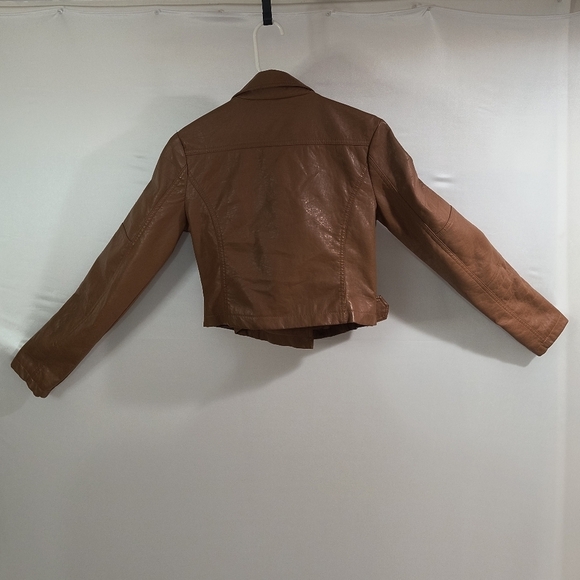 Toxik3 Women's Medium Brown Classic Motorcycle Style Leather Jacket - Picture 2 of 10